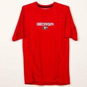 UGA Red Short Sleeve Knit Shirt - Pro Edge
